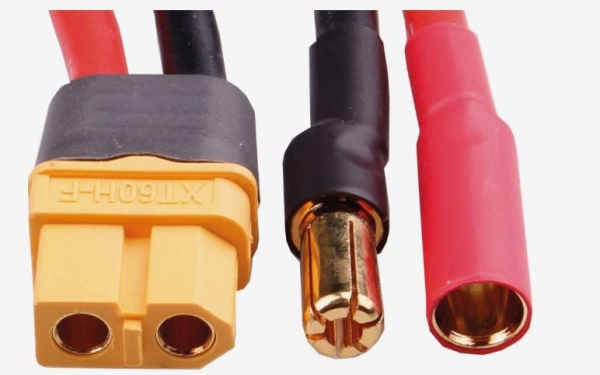 46193 Ladeadapter XT60(Buchse)-> Goldkontakt 5,5mm